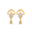Golden Grace Crystal Drop Earrings