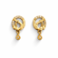 Classic Circle Gold Drop Earrings