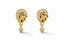 Elegant Floral Gold Drop Earrings