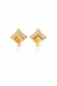 Diamond Square Stud Earrings