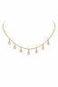 Pink Drop Charm Necklace