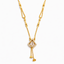 Diamond Drop Charm Necklace