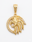 Stylish Lion Head Gold Pendant
