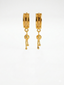 Gold Hoop Drop Earrings
