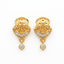 Gold Classic Drop Stud Earrings