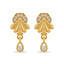 Elegant Drop Floral Gold Earrings