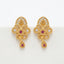 Ruby Bloom Floral Drop Earrings