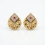 Royal Sunburst Crystal Stud Earrings