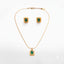 Emerald Luxe Pendant Necklace Set