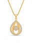 Diamond Eyedrop Pendant Necklace