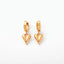 Rosé Heart Drop Earrings