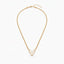 Golden V-Frame Herringbone Necklace
