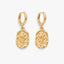 Golden Bloom Medallion Earrings