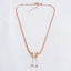 Rose Gold Butterfly Drop Necklace