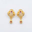 Ruby Teardrop Dangle Earrings
