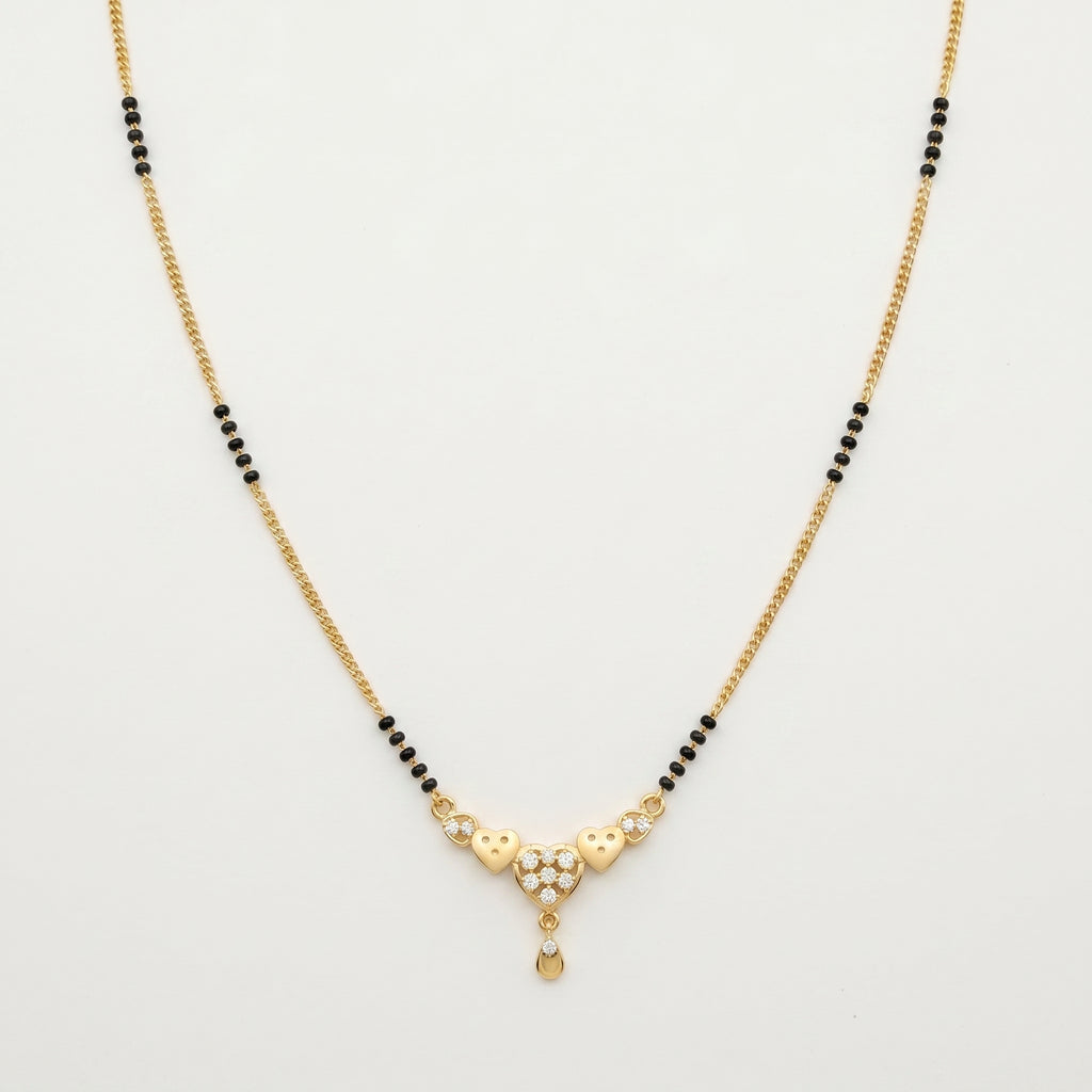 Svarna Heart Charm Mangalsutra