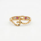 Royal Twin Heart Ring