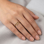 Royal Twin Heart Ring
