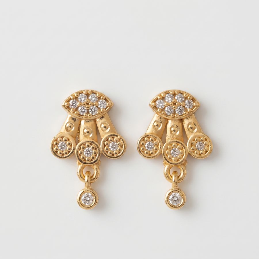 Fan Drop Earrings