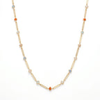 Aurora Pastel Gemstone Chain Necklace
