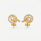 Aurora Swirl Stud Earrings