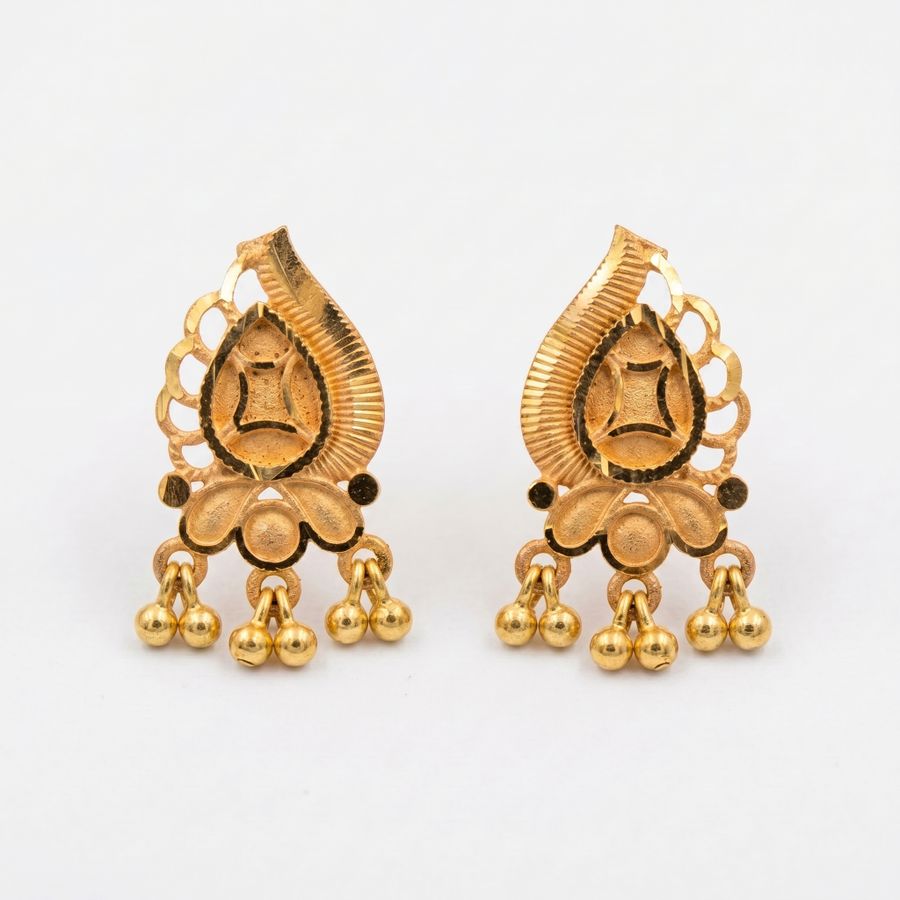 Royal Lotus Charm Earrings