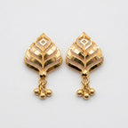 Elegant Leaf Charm Earrings