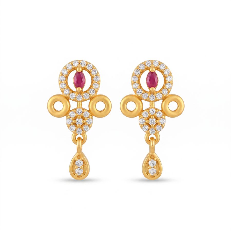 Floral Drop Earrings