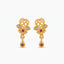 Ruby Blossom Drop Earrings