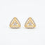 Triangle Halo Crystal Stud Earrings