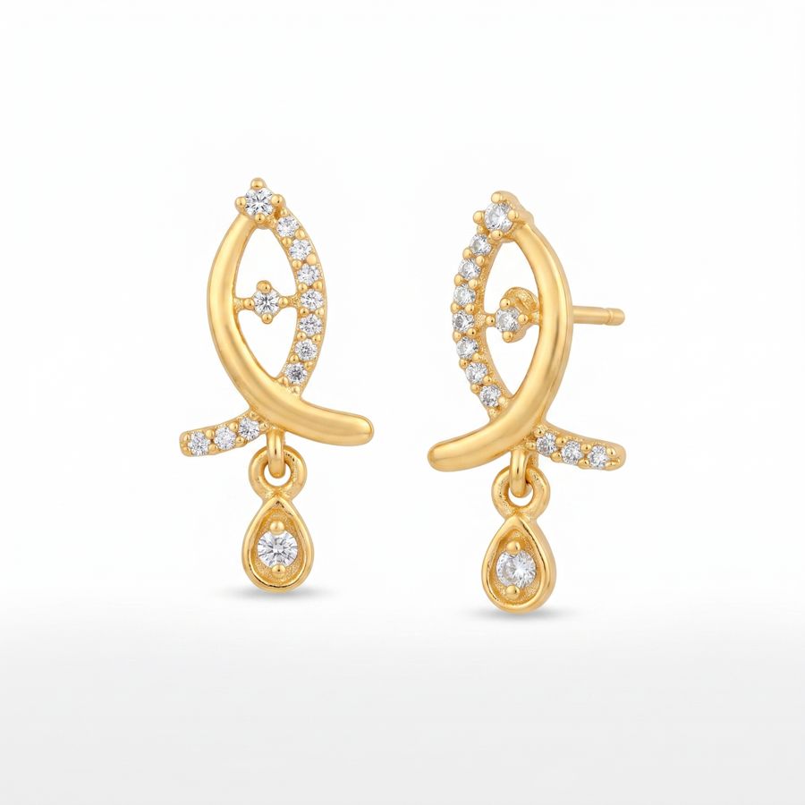Leaf Drop Earrings