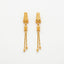 Textured Chain Tassel Drop Earrings