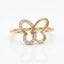 Eternal Twin Heart Open Ring
