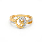 Golden Blossom Halo Ring