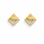 Modern Triangle Gold Stud Earrings