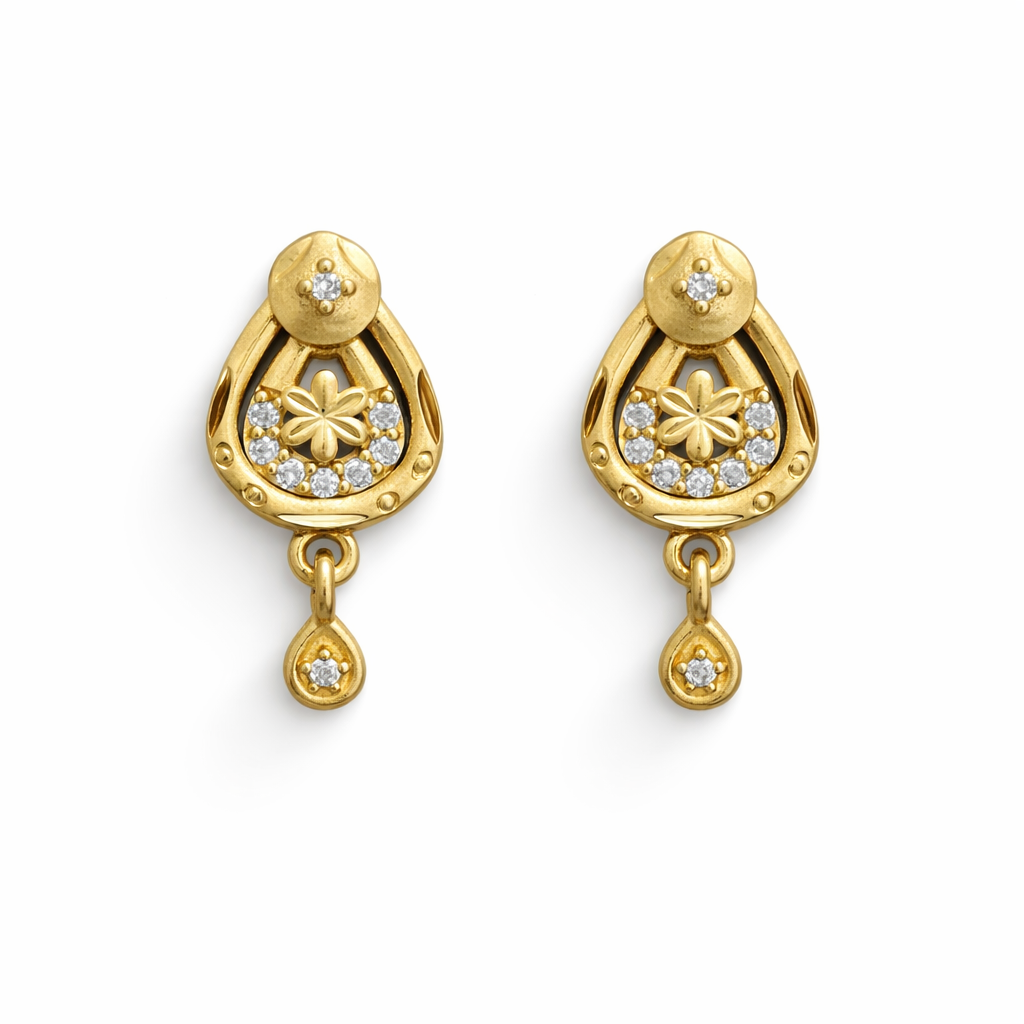 Elegant Gold Sparkle Earrings