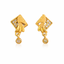 Gold Geometric Drop Earrings