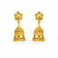 Gold Floral Jhumki Earrings