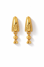 Gold Jhumki Drop Earrings