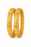 Royal Floral Antique Gold Bangles