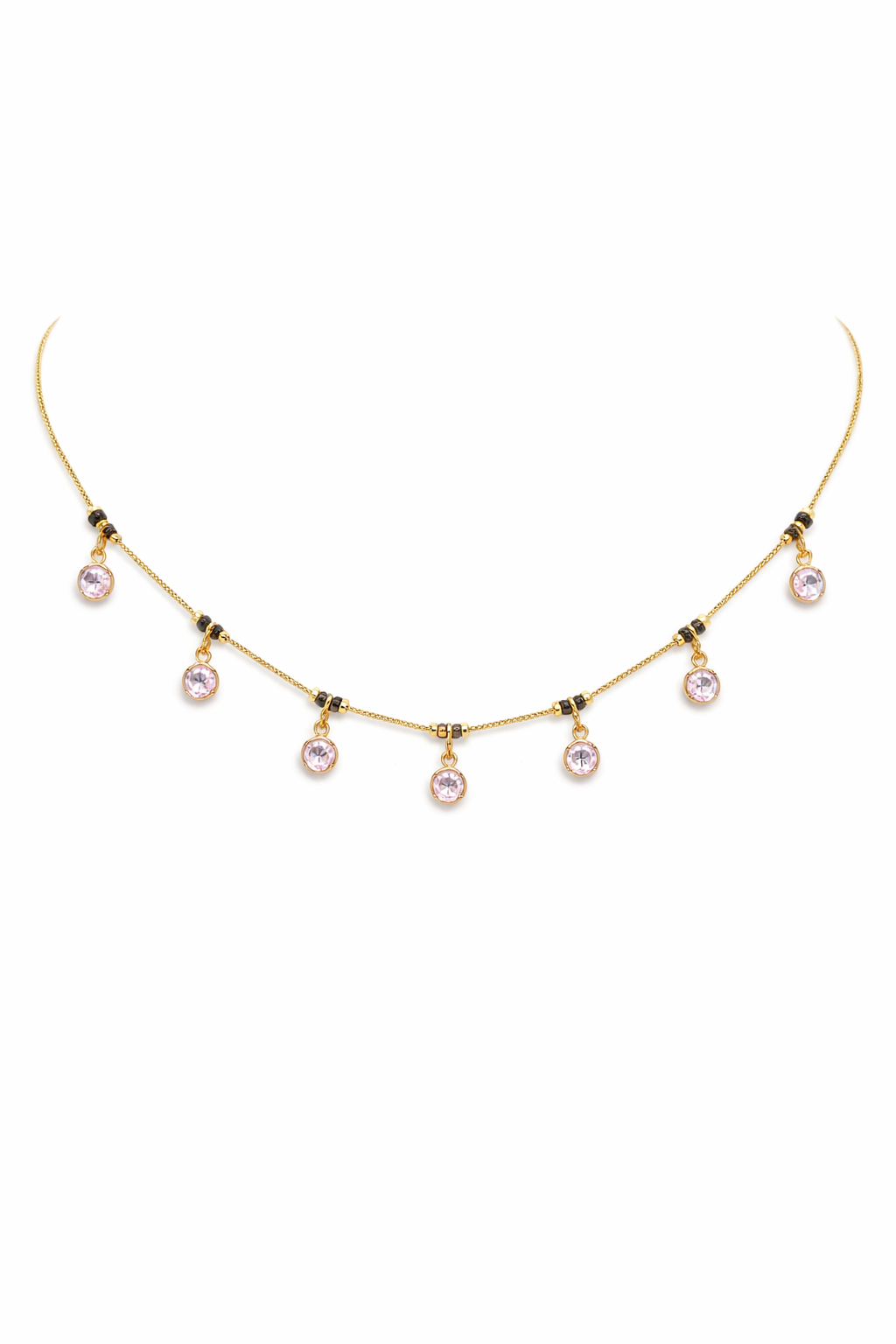 Pink Crystal  Style Necklace