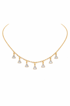 Crystal Triangle Charm Necklace