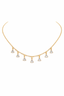 Crystal Triangle Charm Necklace
