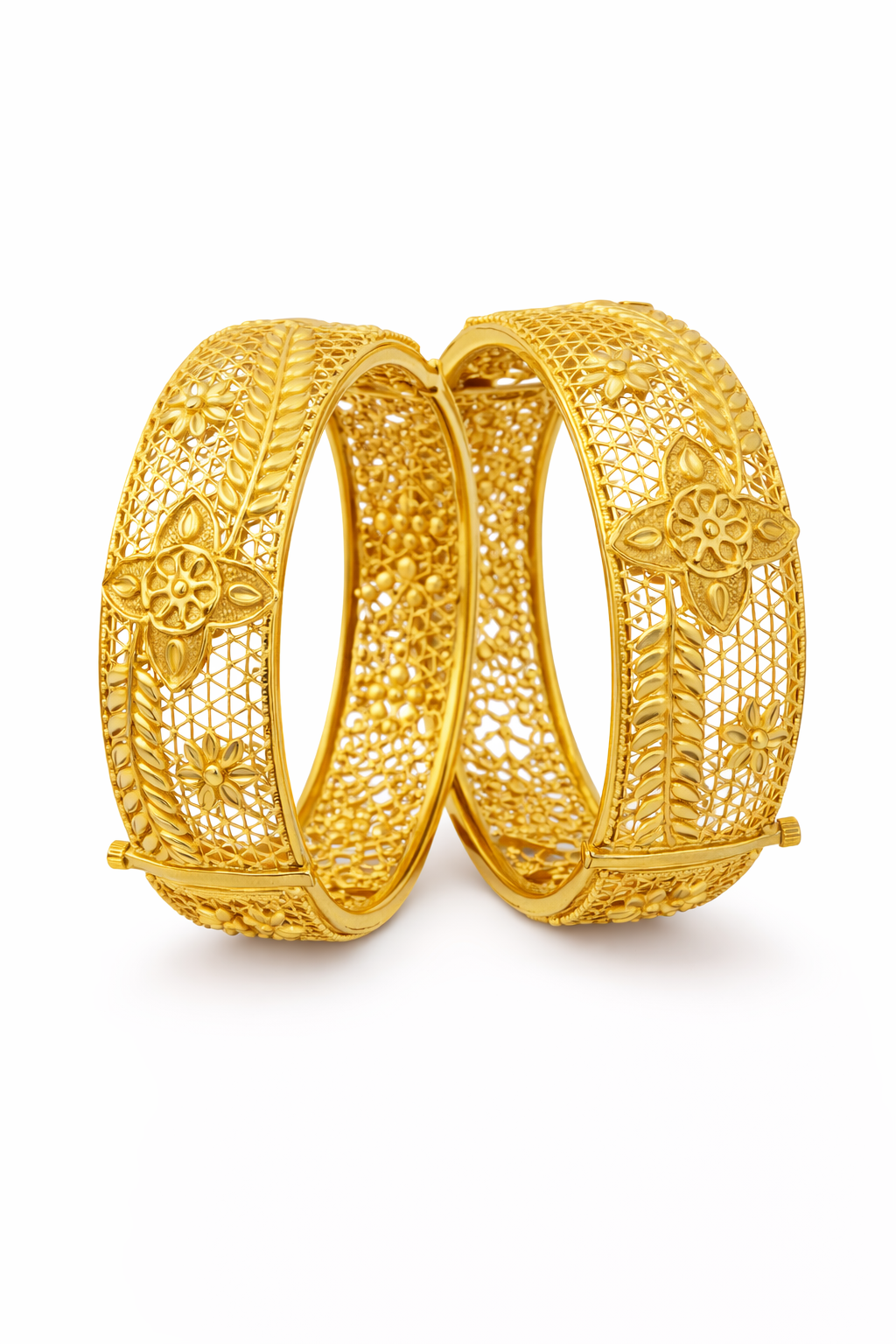 Royal Filigree Floral Kada Bangles