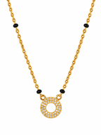 Elegant Circular Stone Mangalsutra Necklace