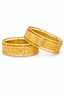 Elegant Floral Antique Gold Bangles Set