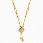 Diamond Drop Charm Necklace