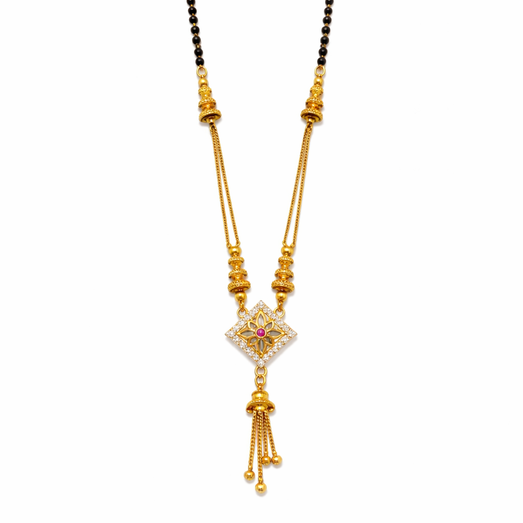 Ruby Star Tassel Mangalsutra