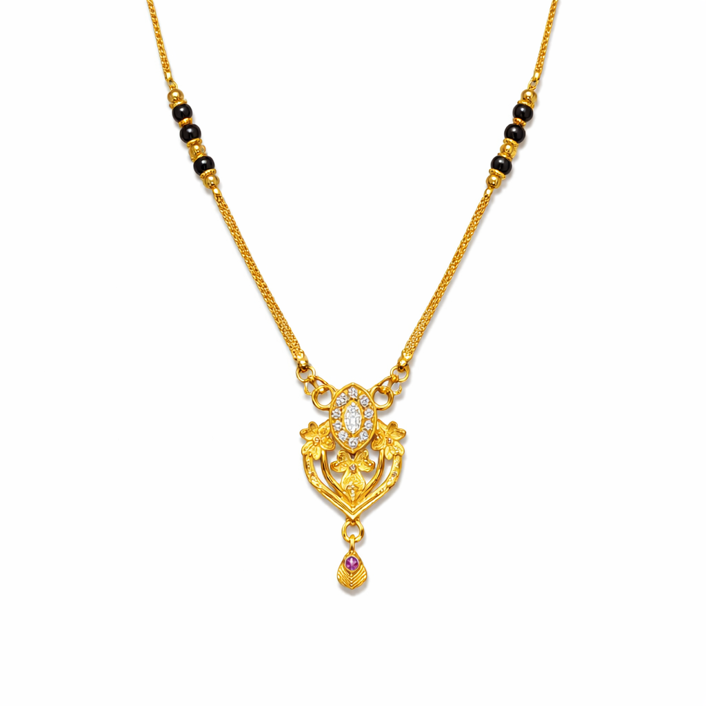 Royal Floral Drop Mangalsutra