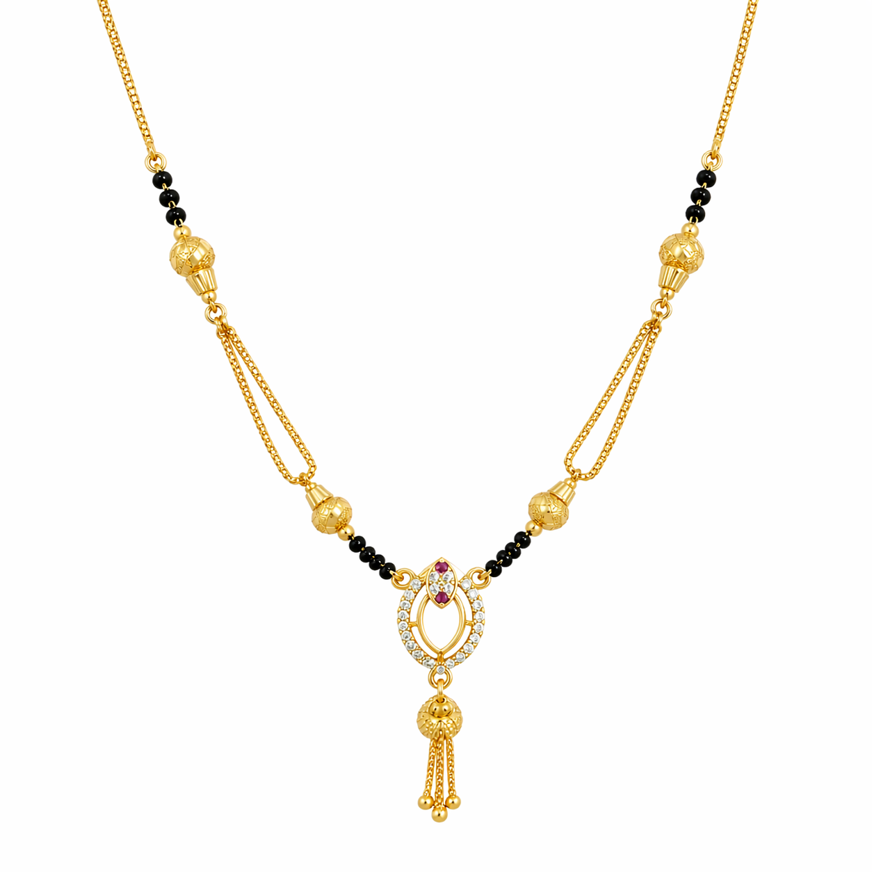 Royal Tassel Drop Mangalsutra Main image